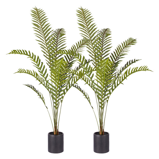 Premium 2X 160cm Green Artificial Indoor Rogue Areca Palm Tree Fake Tropical Plant Home Office Decor - image1