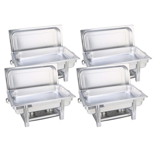 Premium 4X Stainless Steel Chafing Single Tray Catering Dish Food Warmer - image1