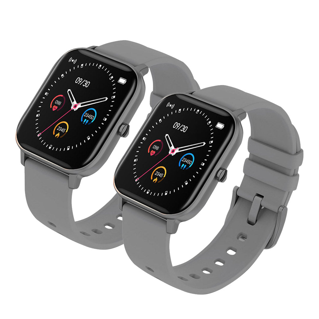 Premium 2X Waterproof Fitness Smart Wrist Watch Heart Rate Monitor Tracker P8 Grey - image1