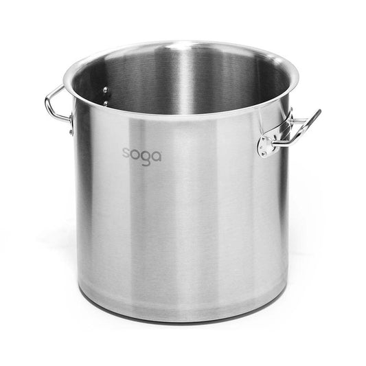 Premium Stock Pot 143L Top Grade Thick Stainless Steel Stockpot 18/10 Without Lid - image1