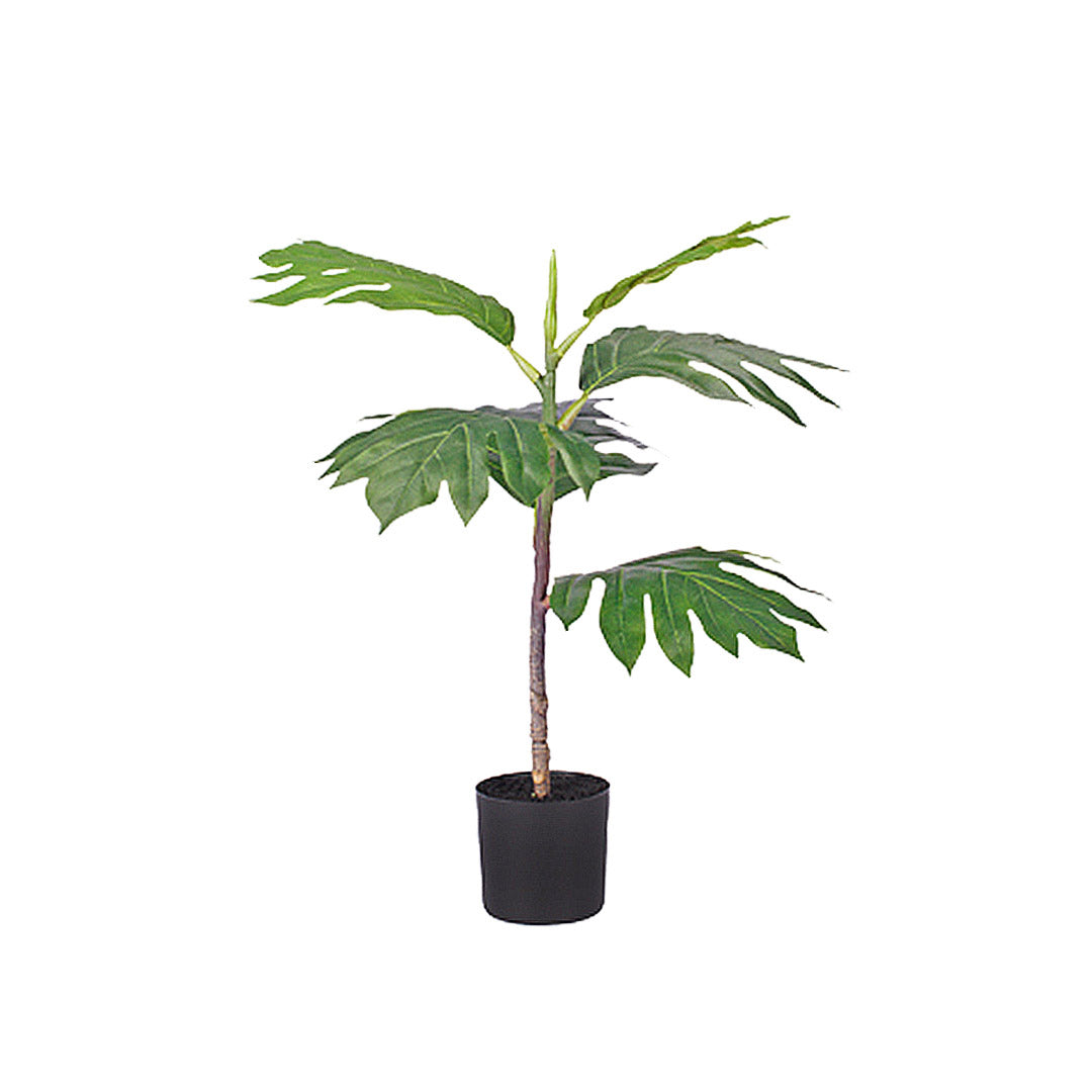 Premium 60cm Artificial Natural Green Split-Leaf Philodendron Tree Fake Tropical Indoor Plant Home Office Decor - image1