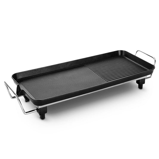 Premium 48cm Electric BBQ Grill Teppanyaki Tough Non-stick Surface Hot Plate Kitchen 3-5 Person - image1