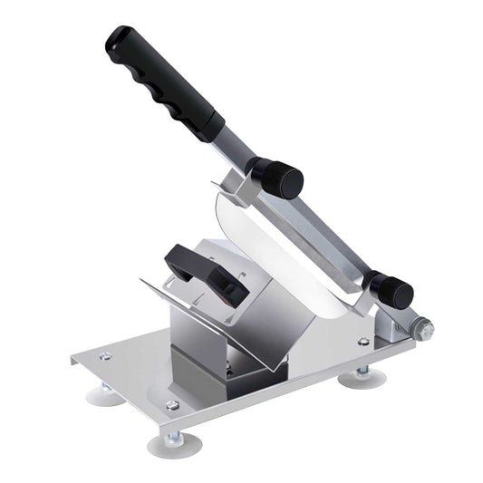 Premium Manual Frozen Meat Slicer Handle Meat Cutting Machine 18/10 Commercial Grade Stainless Steel - image1