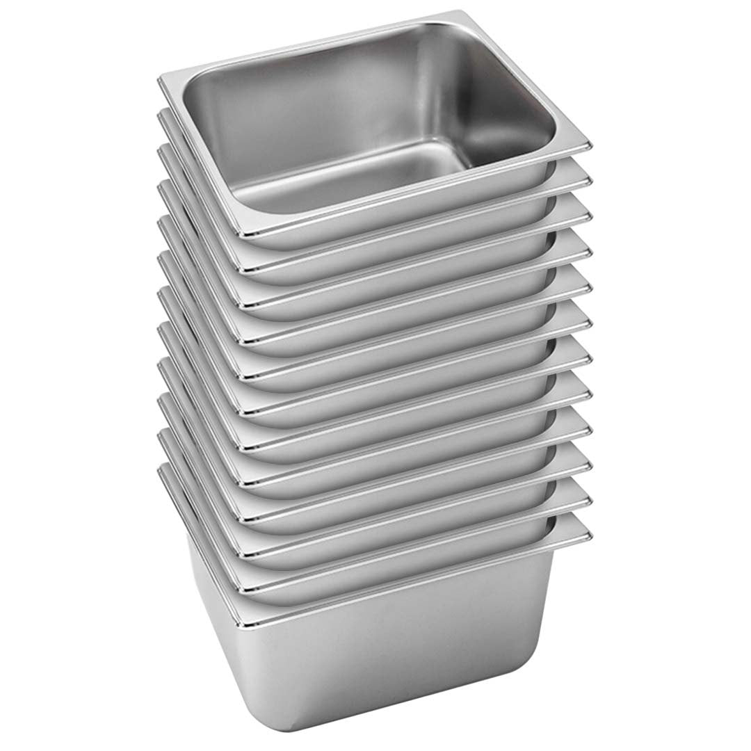 Premium 12X Gastronorm GN Pan Full Size 1/2 GN Pan 20cm Deep Stainless Steel Tray - image1