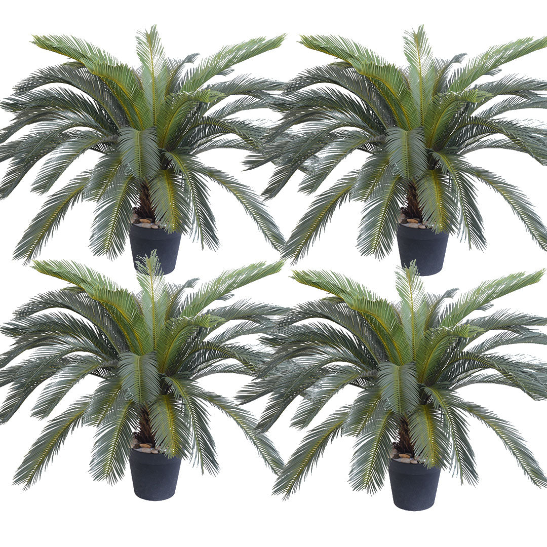 Premium 4X 155cm Artificial Indoor Cycas Revoluta Cycad Sago Palm Fake Decoration Tree Pot Plant - image1