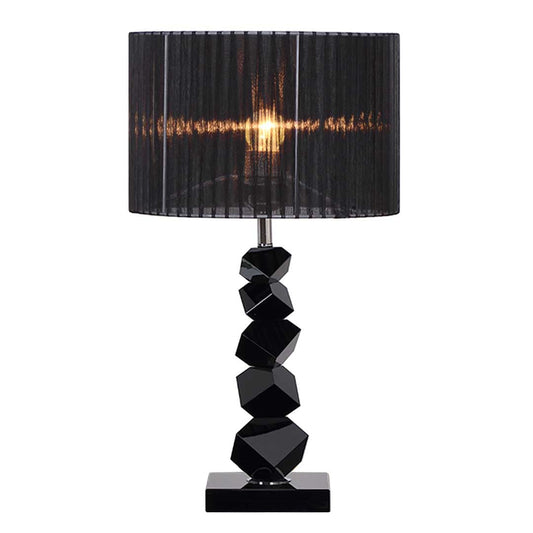 Premium 55cm Black Table Lamp with Dark Shade LED Desk Lamp - image1