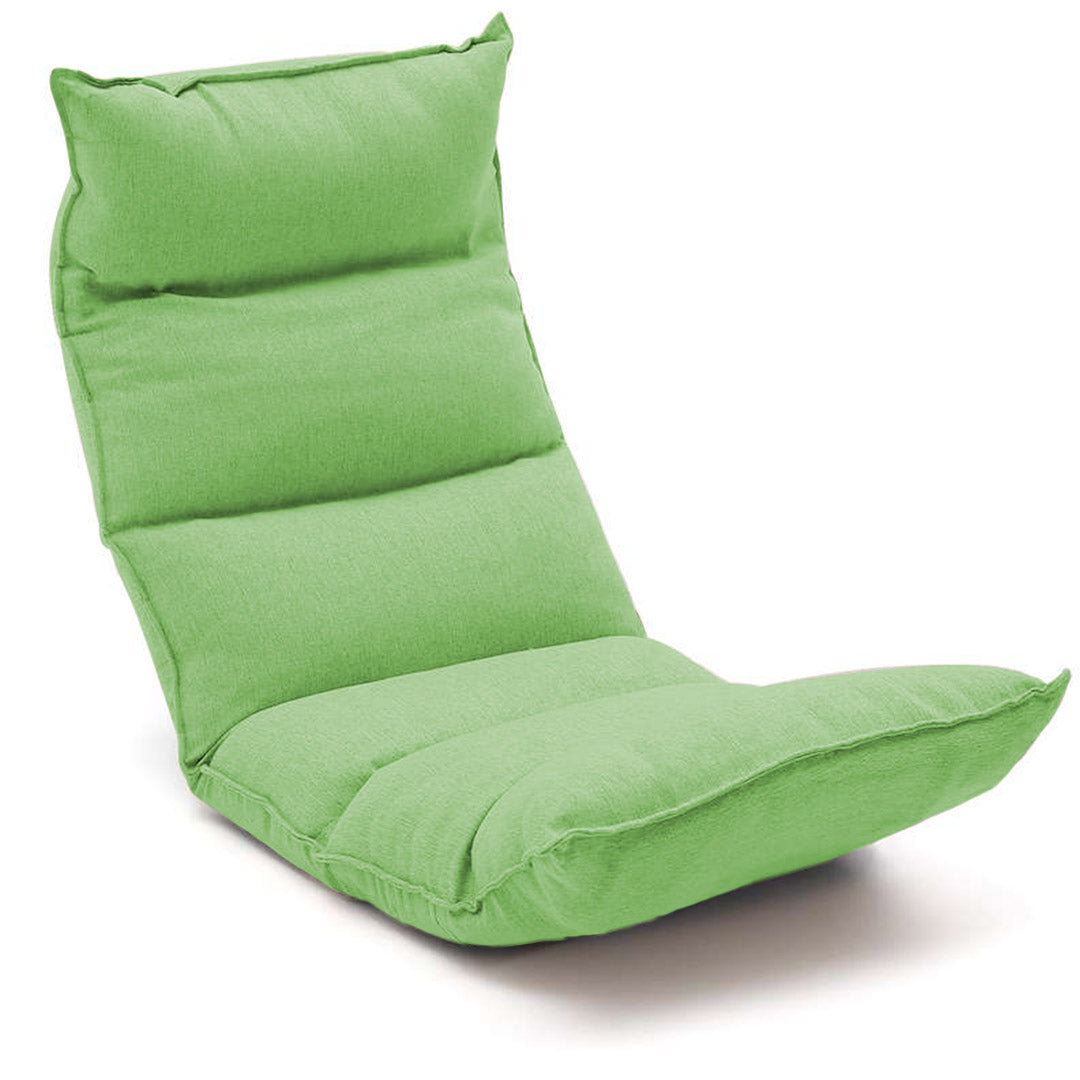 Premium Foldable Tatami Floor Sofa Bed Meditation Lounge Chair Recliner Lazy Couch Green - image1