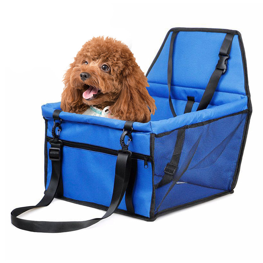 Premium Waterproof Pet Booster Car Seat Breathable Mesh Safety Travel Portable Dog Carrier Bag - image1