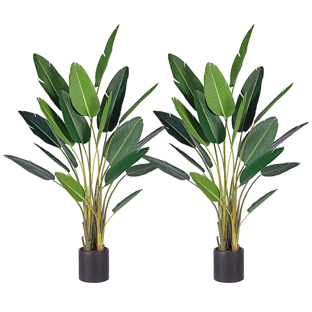 Premium 2X 245cm Artificial Giant Green Birds of Paradise Tree Fake Tropical Indoor Plant Home Office Decor - image1