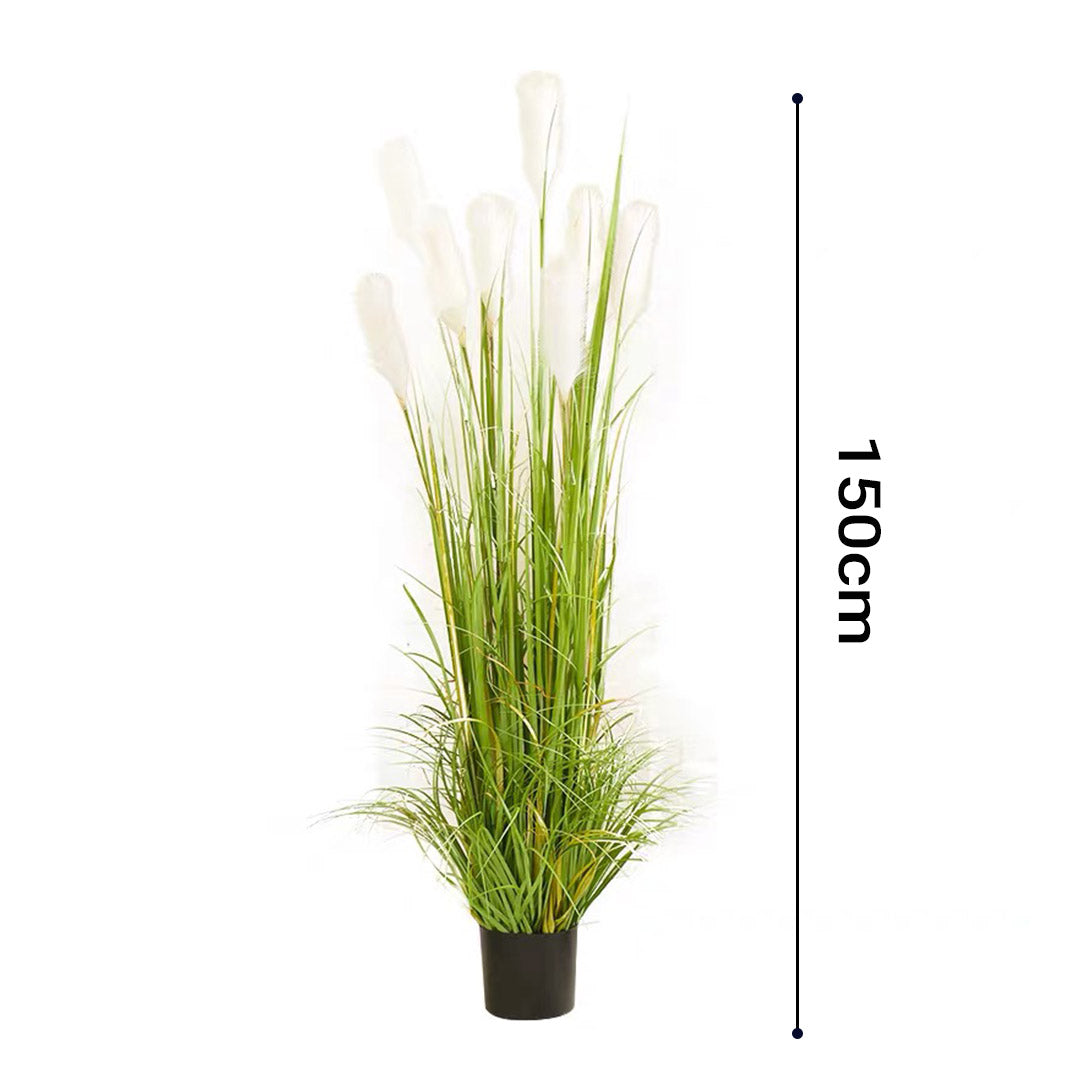 Premium 4X 150cm Green Artificial Indoor Potted Reed Grass Tree Fake Plant Simulation Decorative - image2