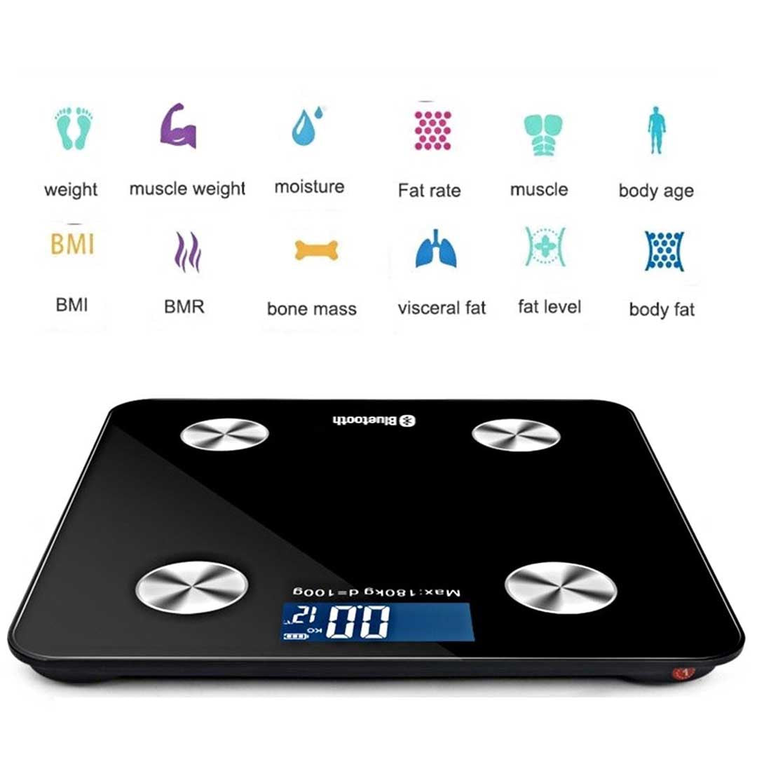 Premium 2X Wireless Bluetooth Digital Body Fat Scale Bathroom Health Analyser Weight White - image2