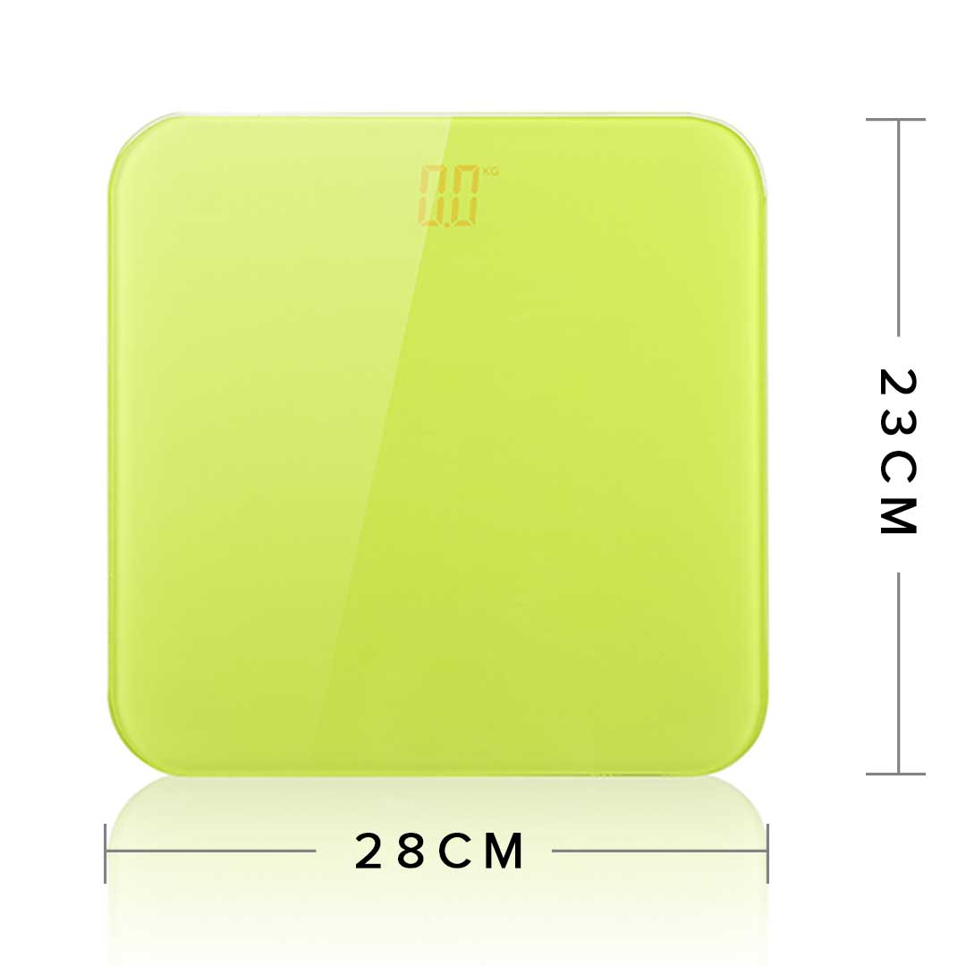 Premium 2X 180kg Digital Fitness Weight Bathroom Gym Body Glass LCD Electronic Scales Green/Blue - image2