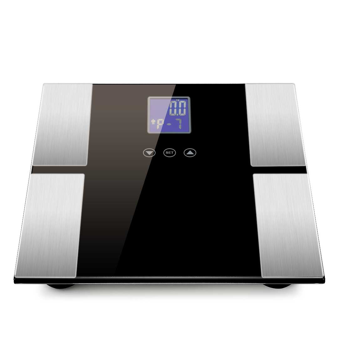 Premium Digital Electronic LCD Bathroom Body Fat Scale Weighing Scales Weight Monitor Black - image2