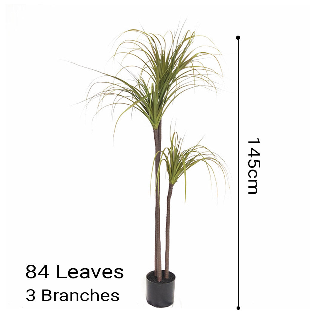 Premium 2X 150cm Green Artificial Indoor Dragon Blood Tree Fake Plant Simulation Decorative - image2