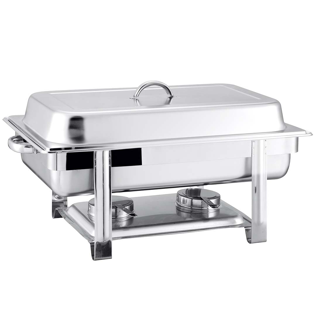 Premium 2X Single Tray Stainless Steel Chafing Catering Dish Food Warmer - image2