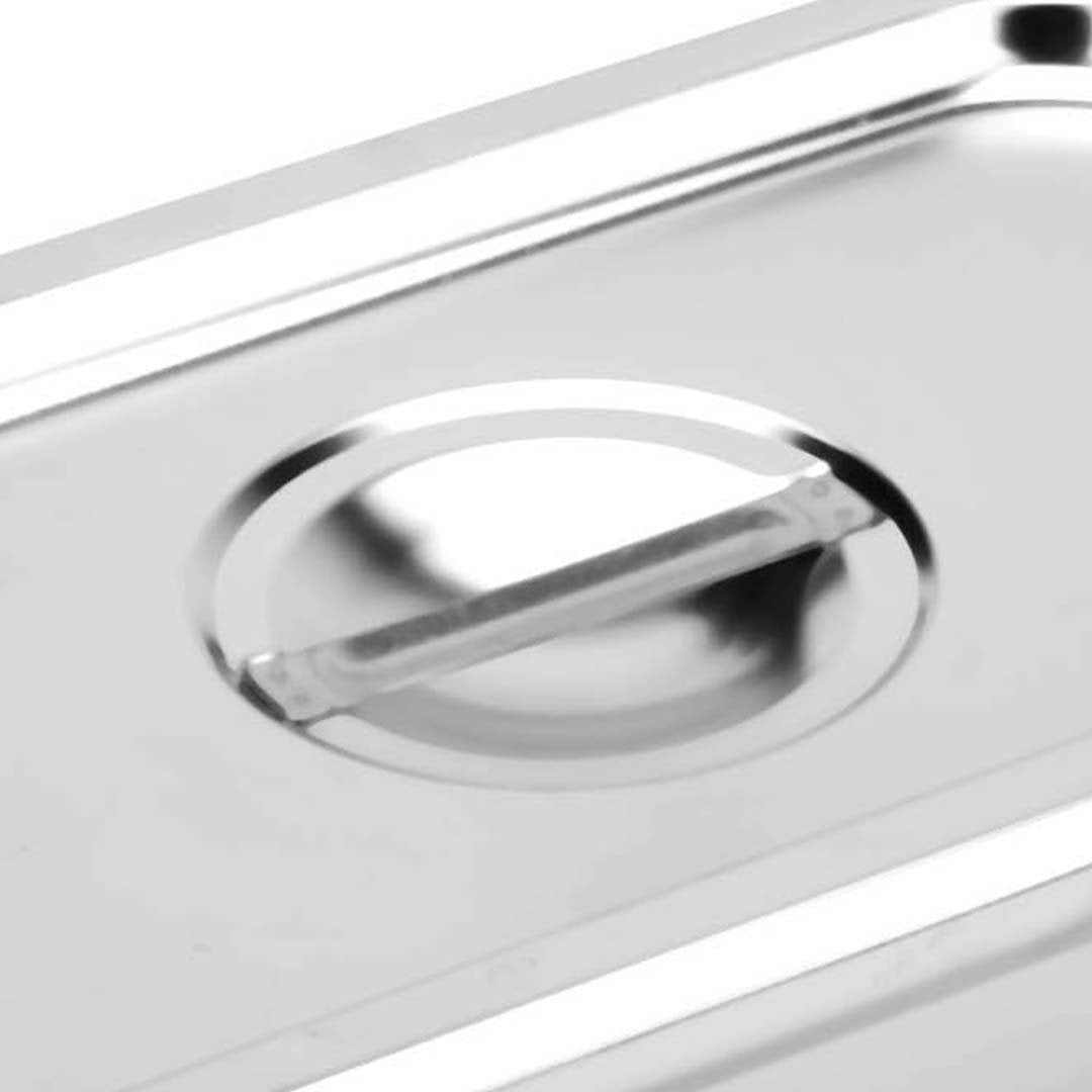 Premium 4X Gastronorm GN Pan Lid Full Size 1/3 Stainless Steel Tray Top Cover - image6