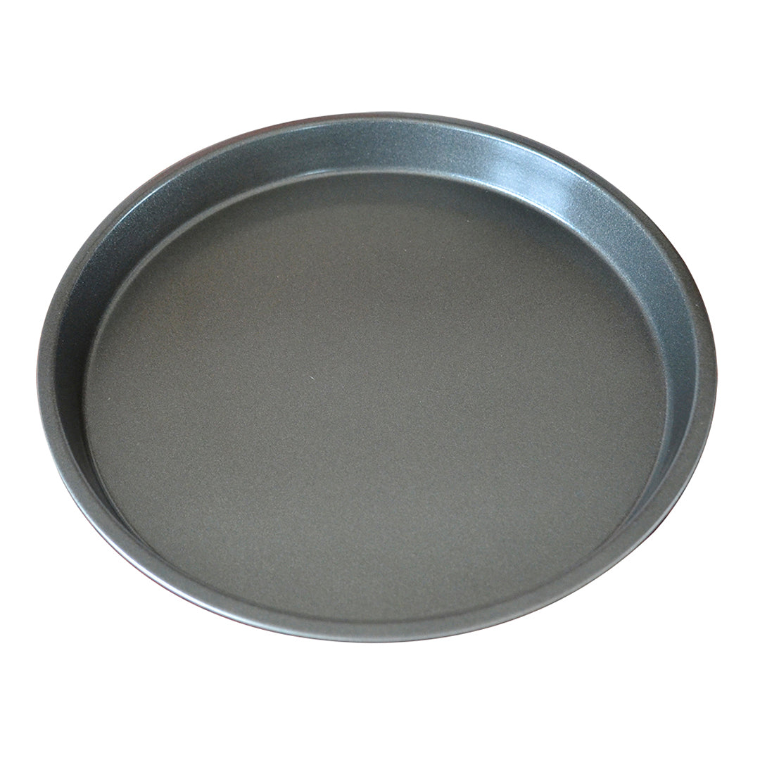 Premium 2X 10-inch Round Black Steel Non-stick Pizza Tray Oven Baking Plate Pan - image2