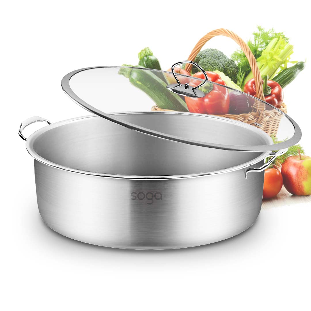 Premium 2X Stainless Steel 30cm Casserole With Lid Induction Cookware - image2