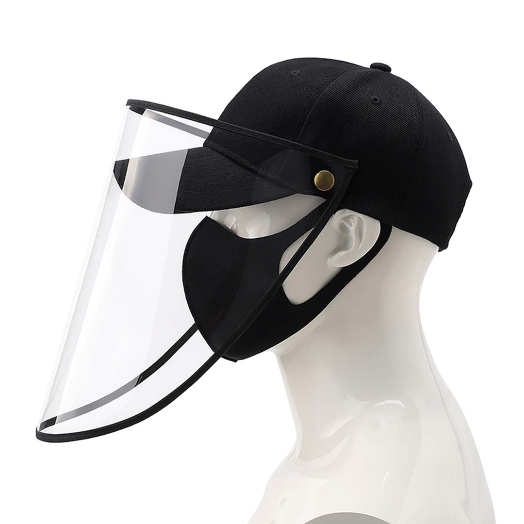 Premium 2X Outdoor Protection Hat Anti-Fog Pollution Dust Saliva Protective Cap Full Face Shield Cover Adult White - image2