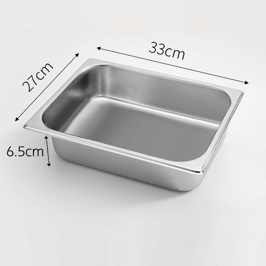 Premium 6X Gastronorm GN Pan Full Size 1/1 GN Pan 20cm Deep Stainless Steel Tray - image2