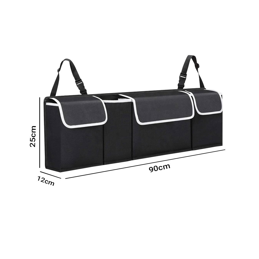 Oxford Cloth Car Storage Trunk Organiser Backseat Multi-Purpose Interior Accessories Black - image2