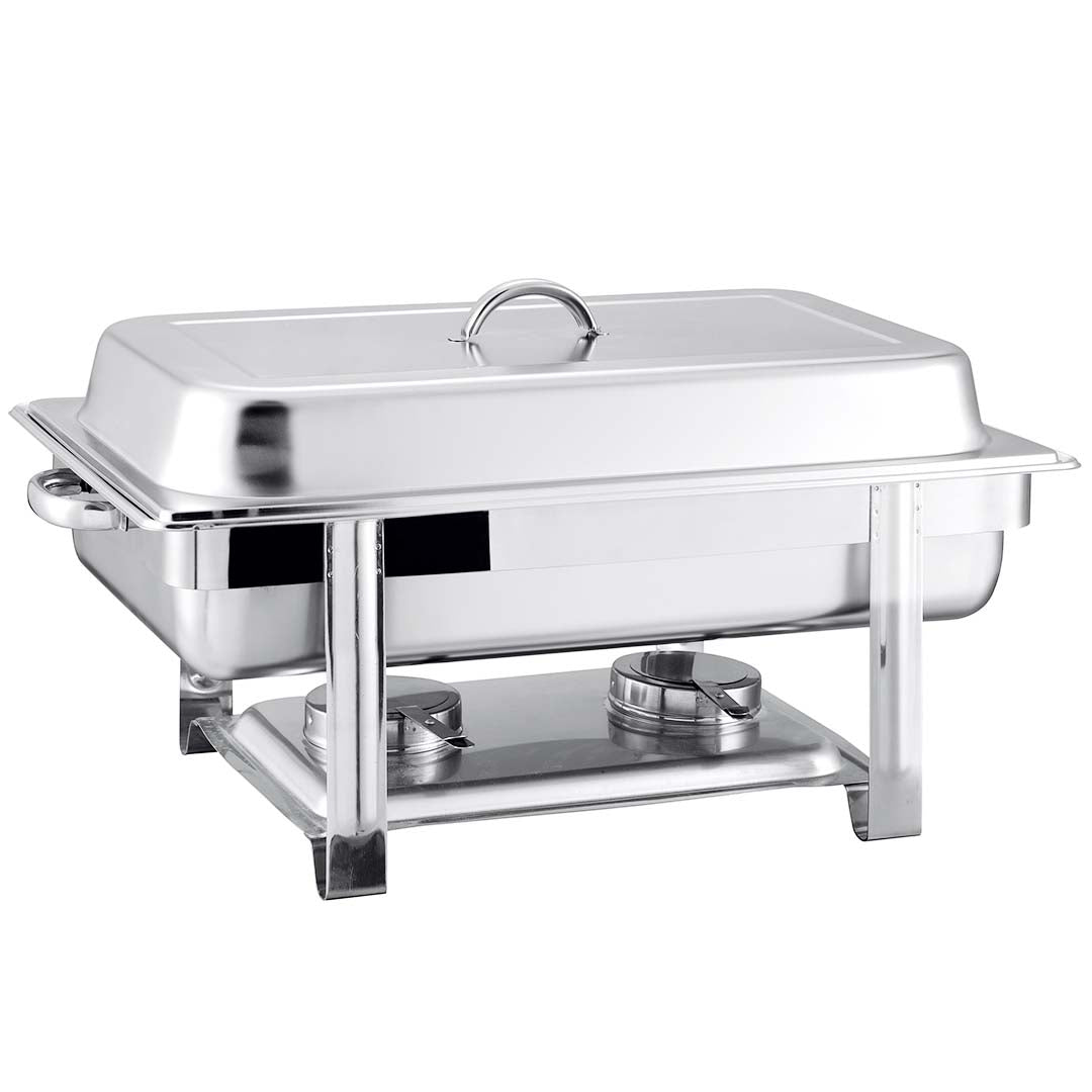 Premium 4X Stainless Steel Chafing Single Tray Catering Dish Food Warmer - image2