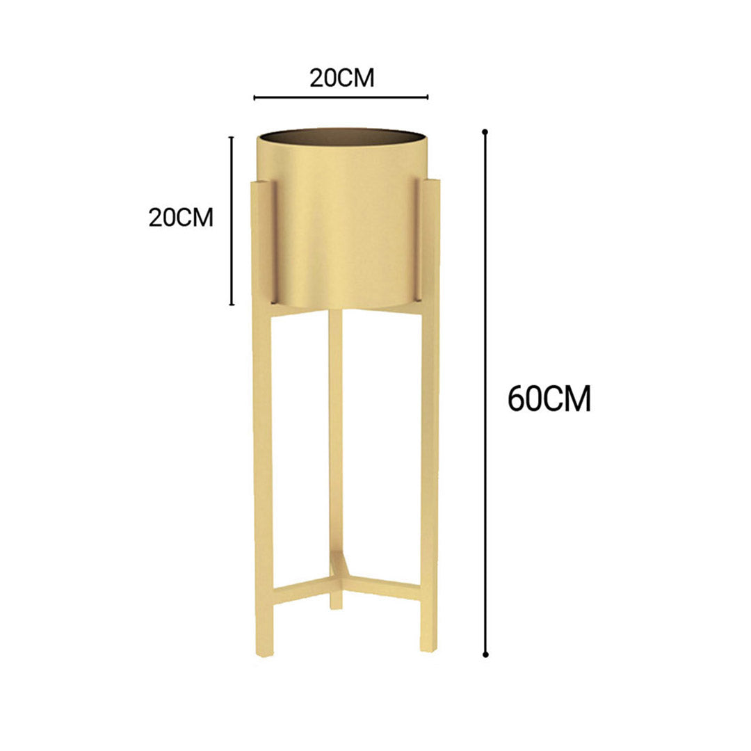 Premium 4X 60cm Gold Metal Plant Stand with Flower Pot Holder Corner Shelving Rack Indoor Display - image2