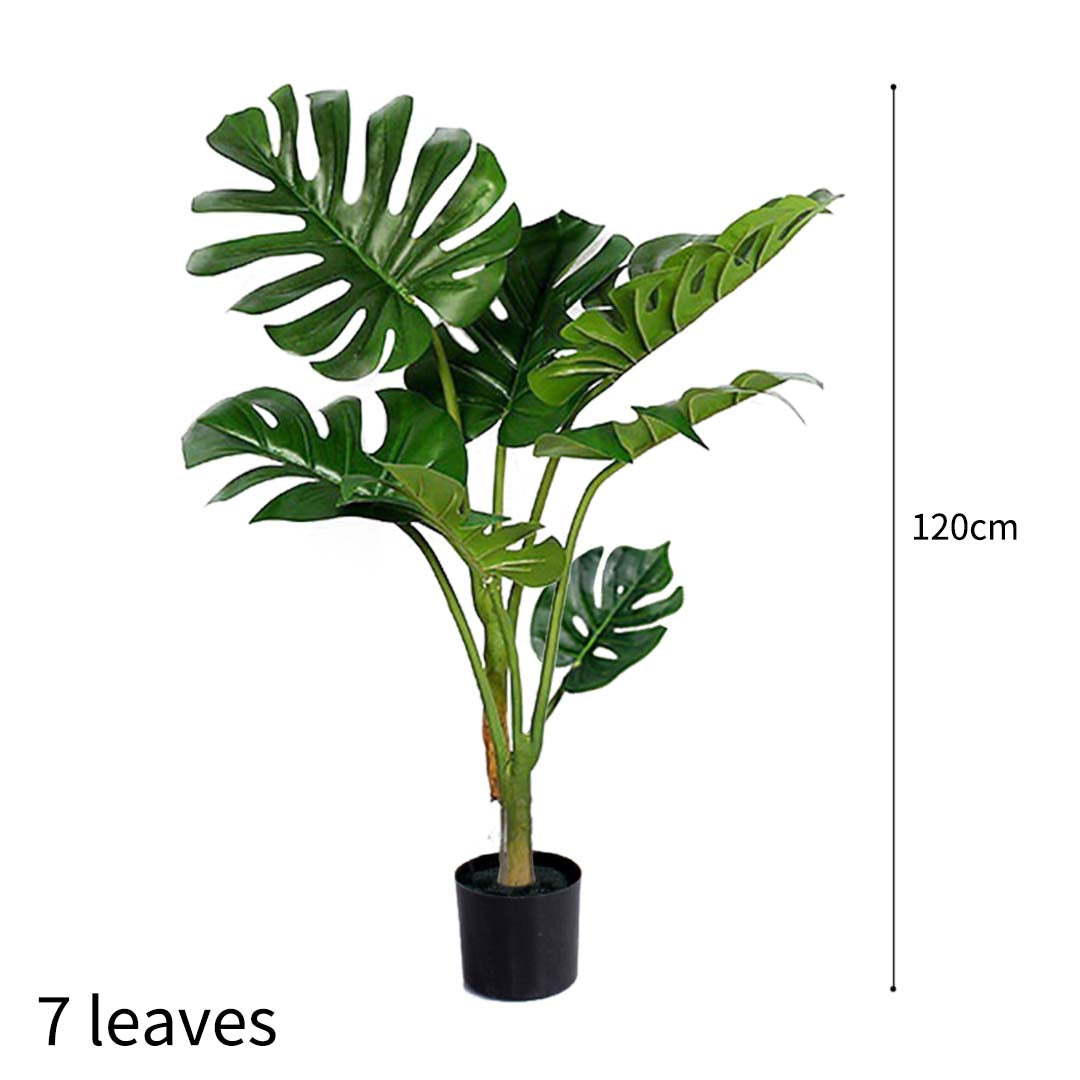 Premium 2X 120cm Artificial Green Indoor Turtle Back Fake Decoration Tree Flower Pot Plant - image2