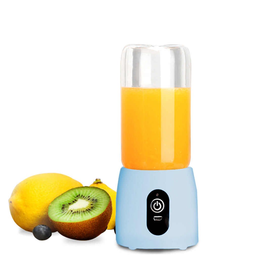 Premium Portable Mini USB Rechargeable Handheld Juice Extractor Fruit Mixer Juicer Blue - image2