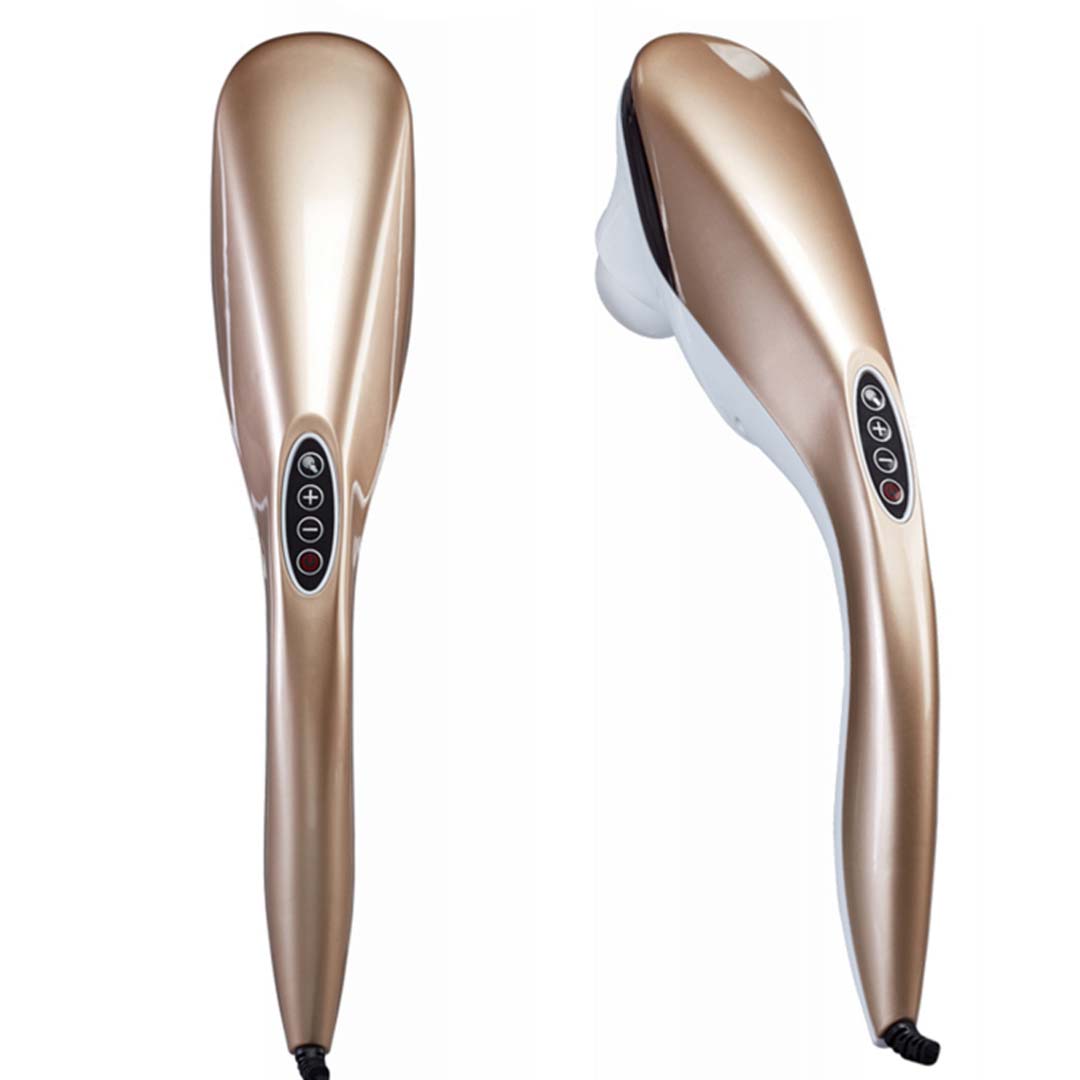 Premium 2X 6 Heads Portable Handheld Massager Soothing Stimulate Blood Flow Shoulder Gold - image2