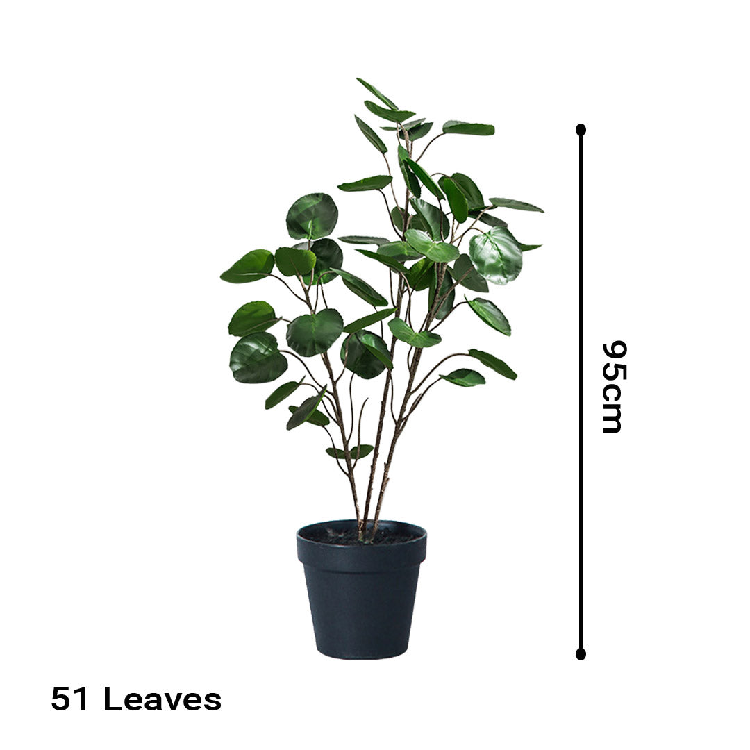 Premium 4X 95cm Green Artificial Indoor Pocket Money Tree Fake Plant Simulation Decorative - image2