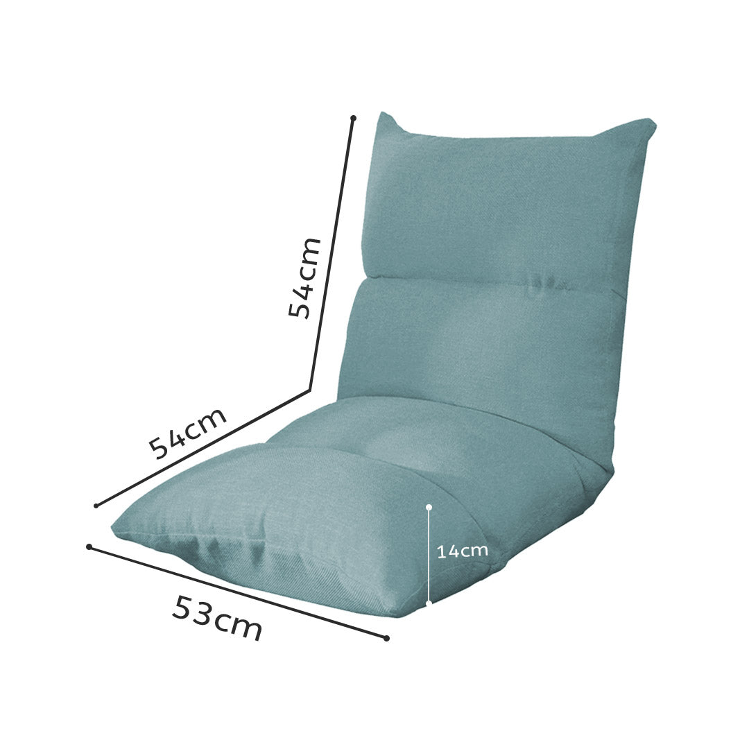 Premium 4X Lounge Floor Recliner Adjustable Lazy Sofa Bed Folding Game Chair Mint Green - image2