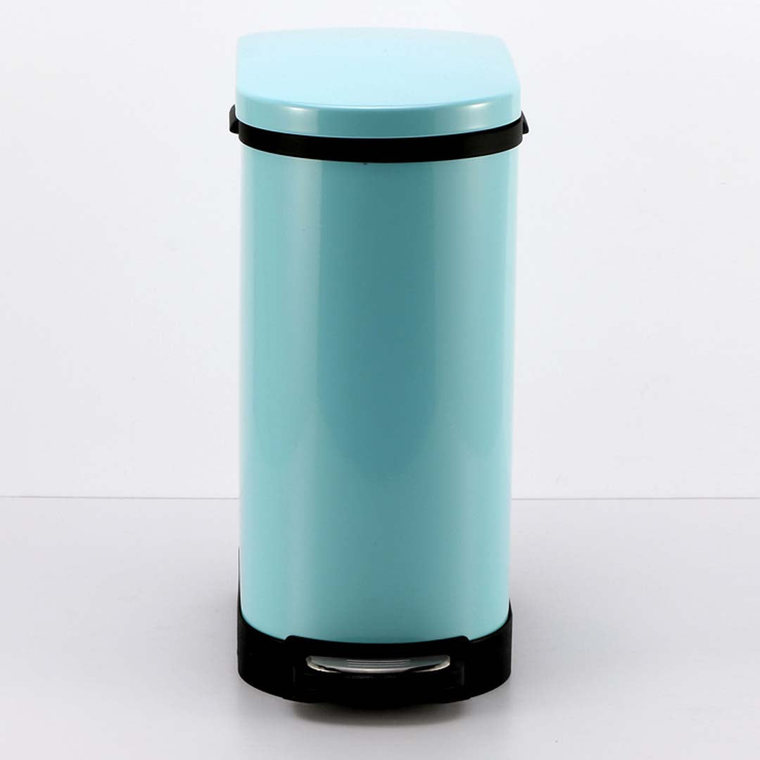 Premium 4X Foot Pedal Stainless Steel Rubbish Recycling Garbage Waste Trash Bin U Blue 10L - image2