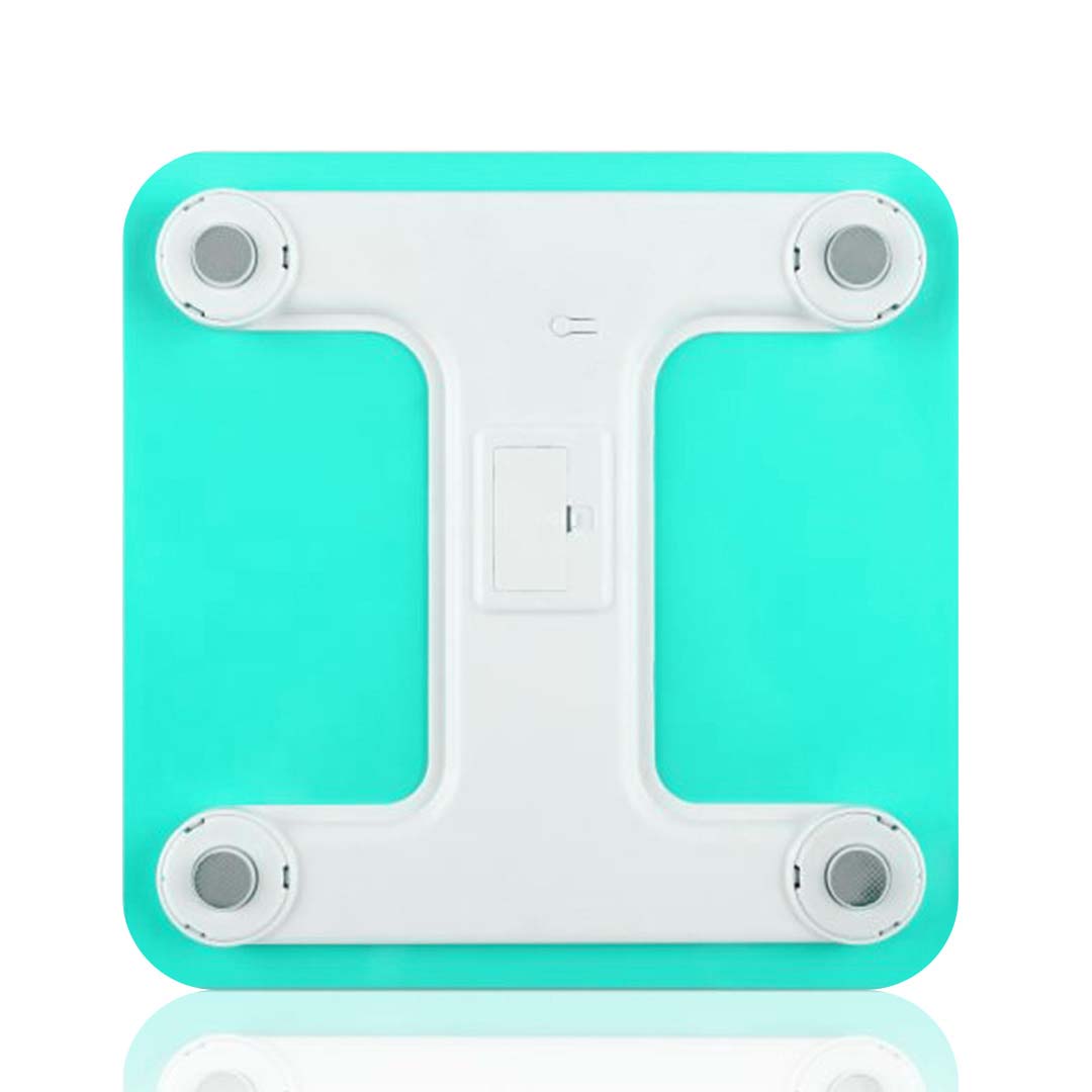 Premium 2X 180kg Digital Fitness Weight Bathroom Gym Body Glass LCD Electronic Scales White/Blue - image3
