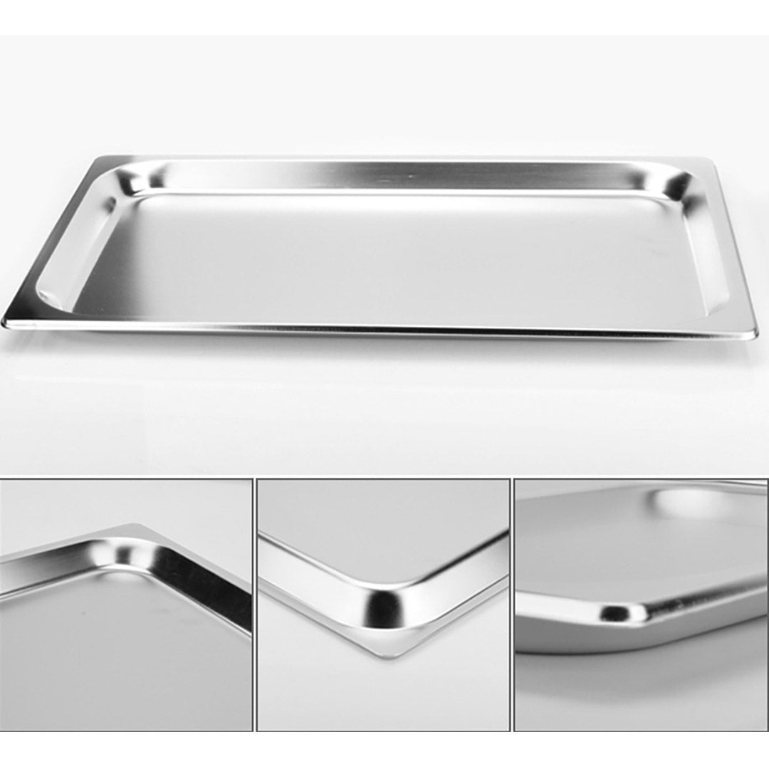 Premium 12X Gastronorm GN Pan Full Size 1/1 GN Pan 4cm Deep Stainless Steel Tray - image3