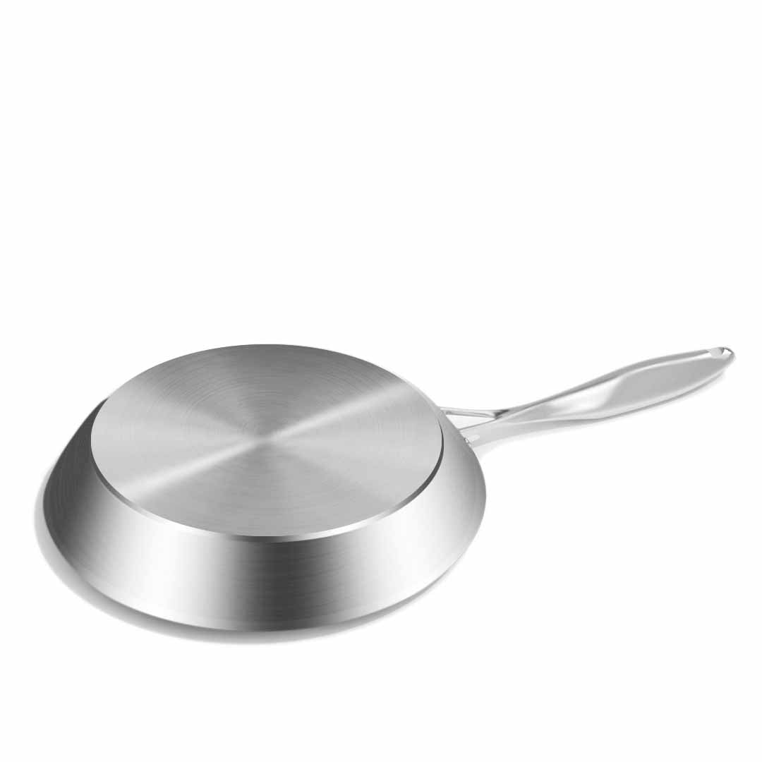 Premium Stainless Steel Fry Pan 24cm Frying Pan Induction FryPan Non Stick Interior - image6