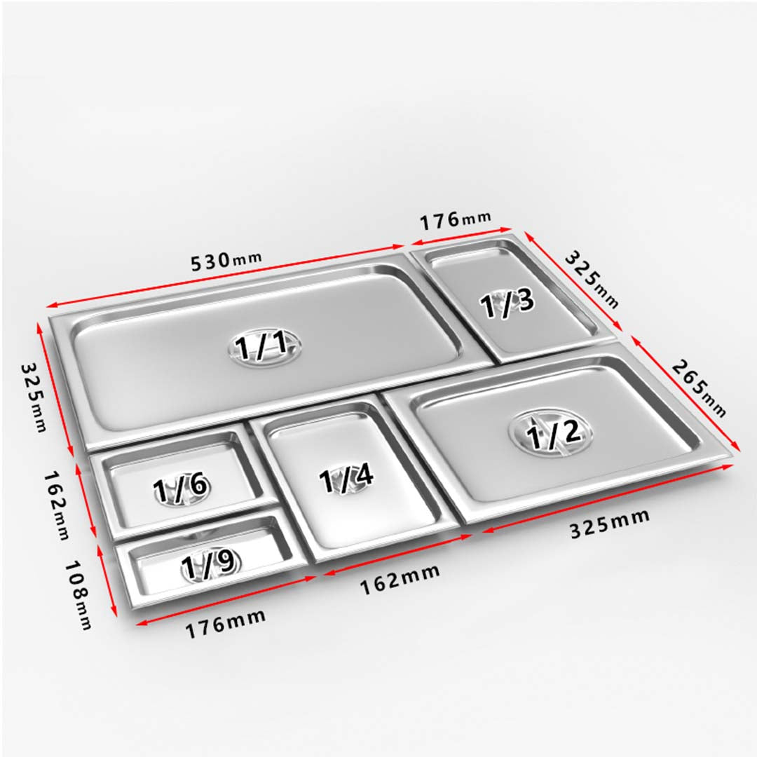 Premium Gastronorm GN Pan Lid Full Size 1/2 Stainless Steel Tray Top Cover - image3