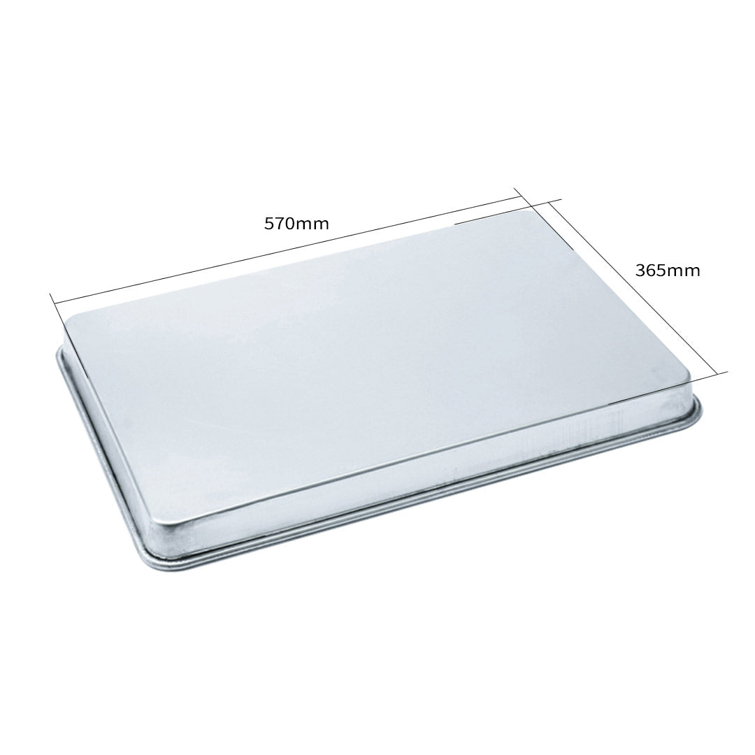 Premium Aluminium Oven Baking Pan Cooking Tray for Bakers Gastronorm 60*40*5cm - image3