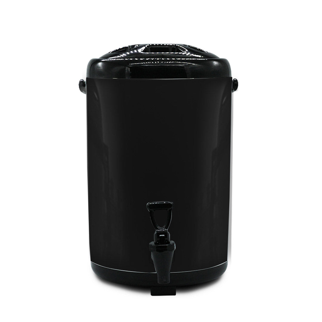 8X 16L Stainless Steel Insulated Milk Tea Barrel Hot and Cold Beverage Dispenser Container with Faucet Black - image3