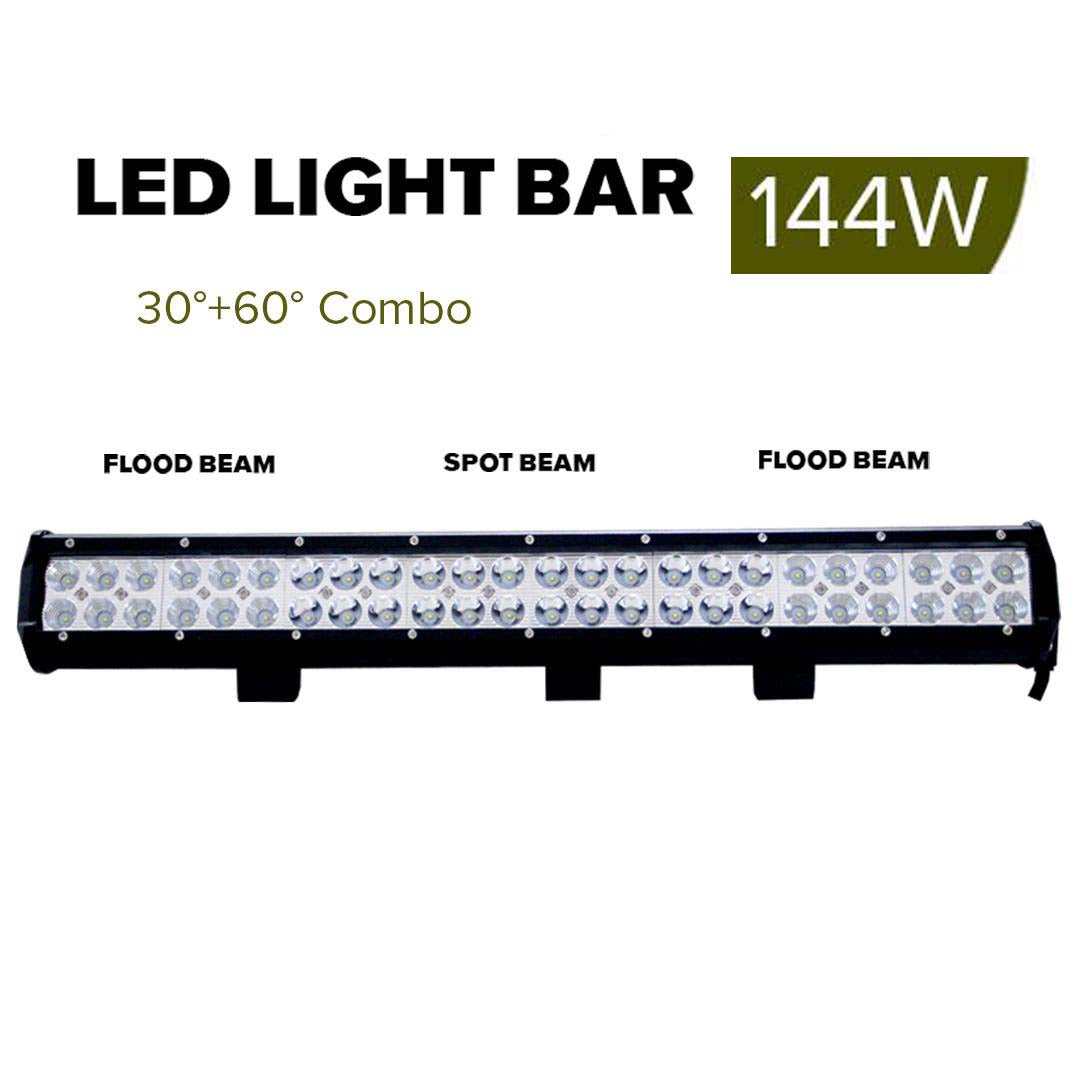 Premium 2X 23inch 144W Cree Led Light Bar Spot Flood Light 4x4 Offroad Work Ute Atv 12v 24v - image3