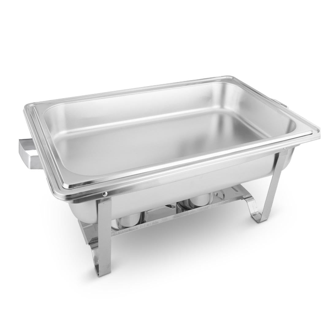 Premium Stainless Steel Chafing Food Warmer Catering Dish 9L Full Size - image4