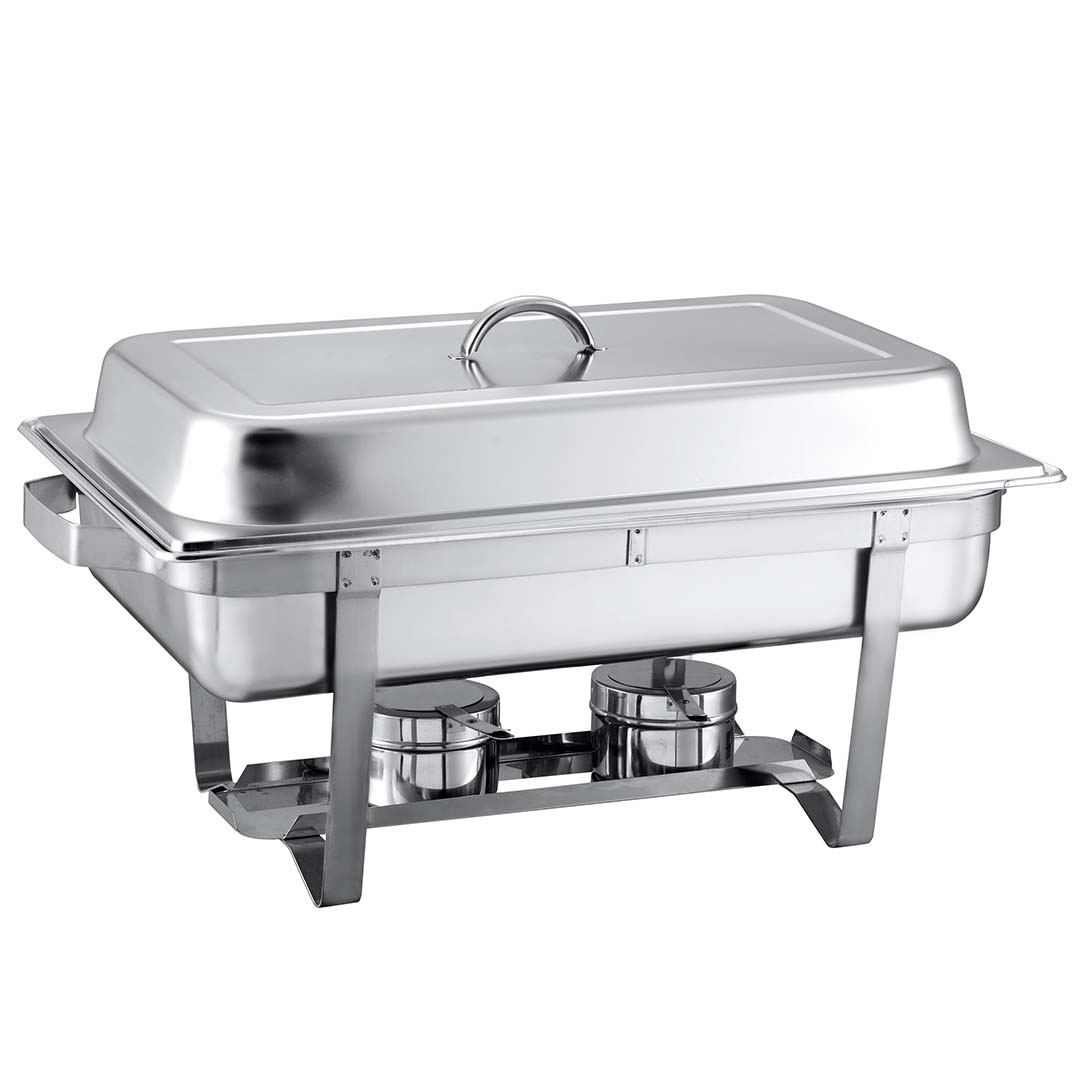 Premium 2X 9L Stainless Steel Chafing Food Warmer Catering Dish Full Size - image3