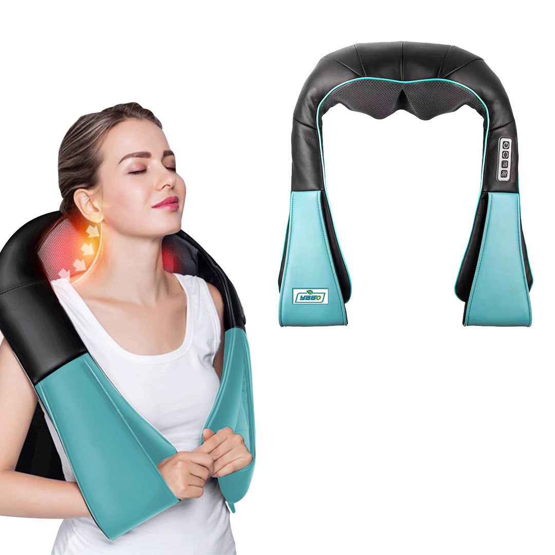Premium 3X Electric Kneading Back Neck Shoulder Massage Arm Body Massager Black/Blue/White - image3