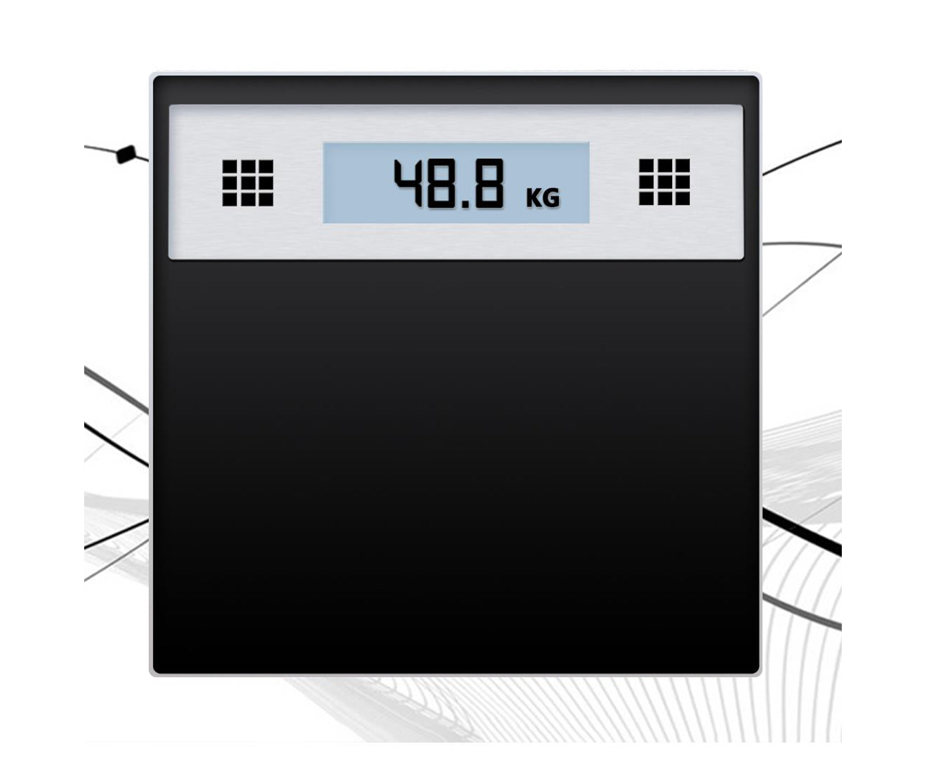 Premium 2X 180kg Electronic Talking Scale Weight Fitness Glass Bathroom Scale LCD Display Stainless - image3