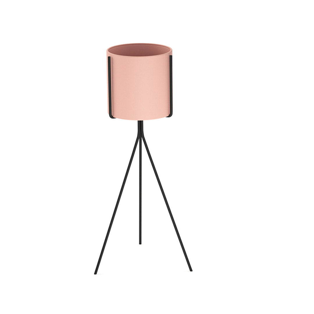 Premium 4X 70cm Tripod Flower Pot Plant Stand with Pink Flowerpot Holder Rack Indoor Display - image3