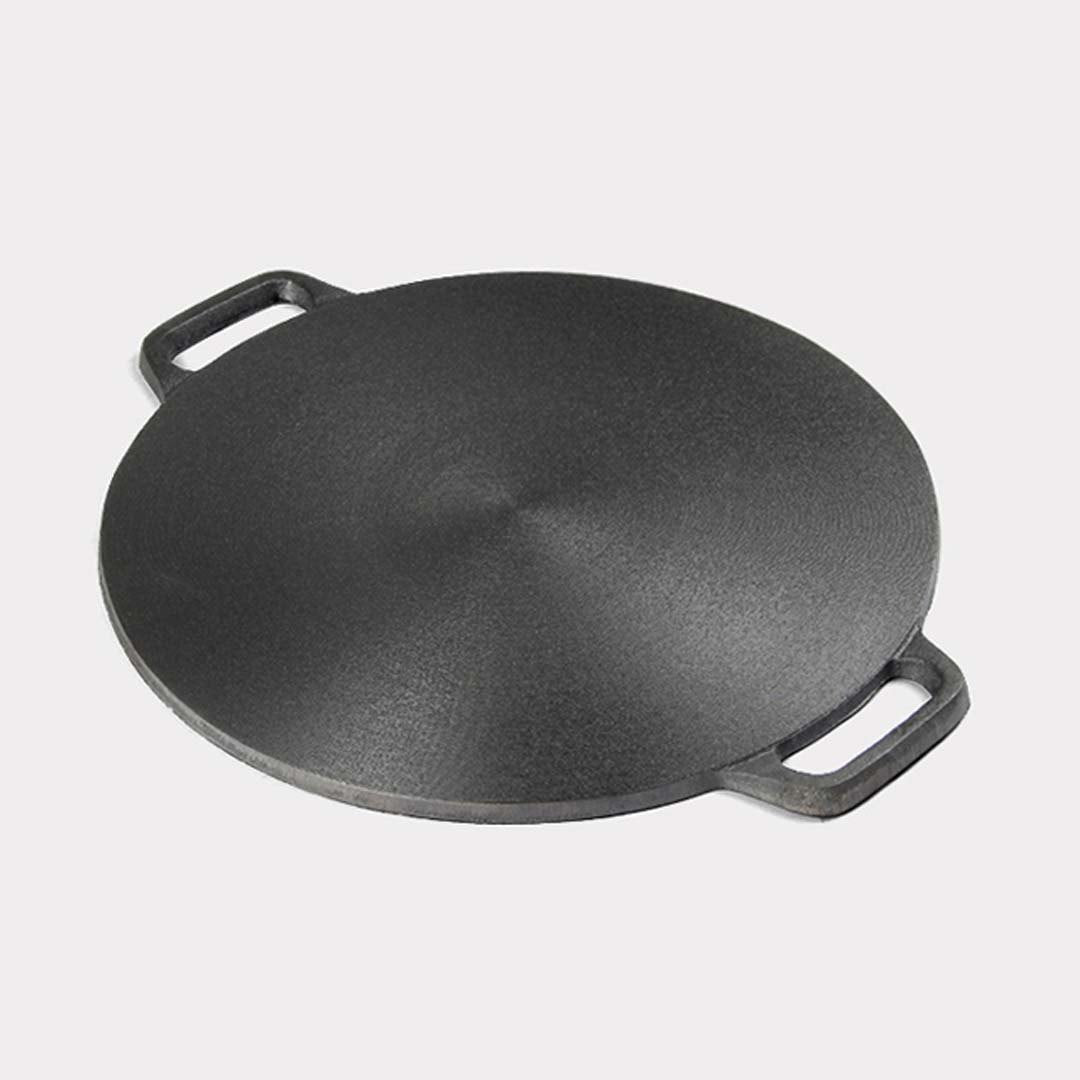 Premium 37cm Cast Iron Induction Crepes Pan Baking Cookie Pancake Pizza Bakeware - image3