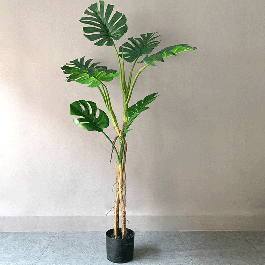 Premium 2X 160cm Green Artificial Indoor Turtle Back Tree Fake Fern Plant Decorative - image3