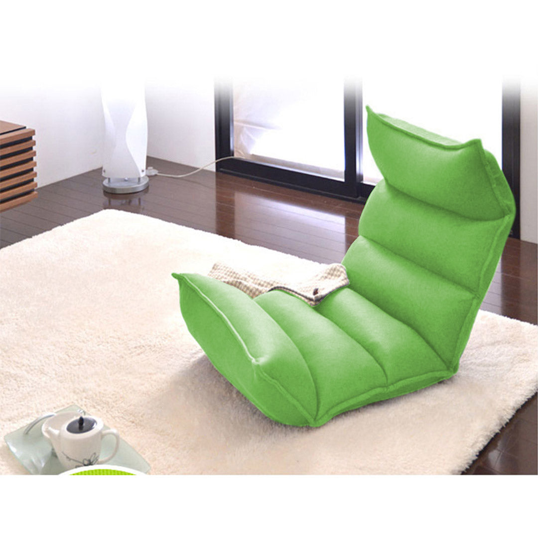 Premium 4X Foldable Tatami Floor Sofa Bed Meditation Lounge Chair Recliner Lazy Couch Green - image4