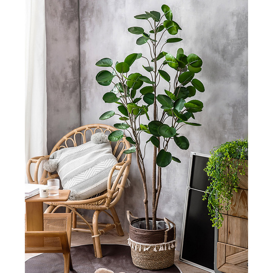 Premium 95cm Green Artificial Indoor Pocket Money Tree Fake Plant Simulation Decorative - image4