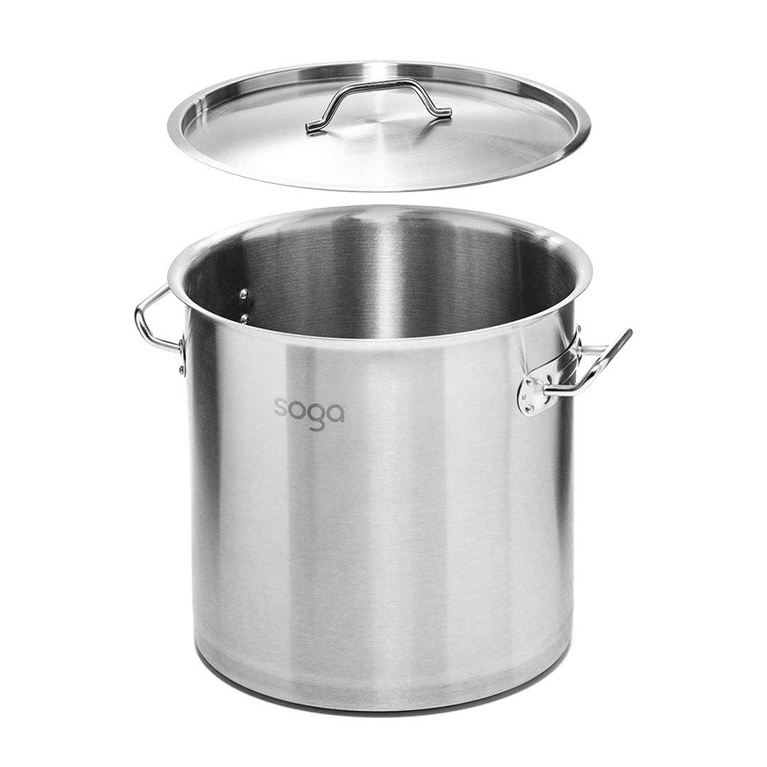 Premium 21L Stainless Steel Stock Pot with One Steamer Rack Insert Stockpot Tray - image4